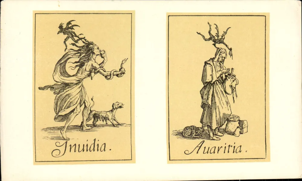 Inuidia und Auaritia — Die Todsünden: Geiz und Neid — Verlag des Historischen Museums der Lothringen - Vorderseite
