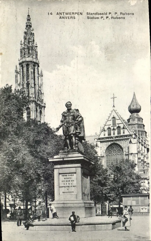 Antuérpia — Estátua de P. P. Rubens — n° 14 - Frente