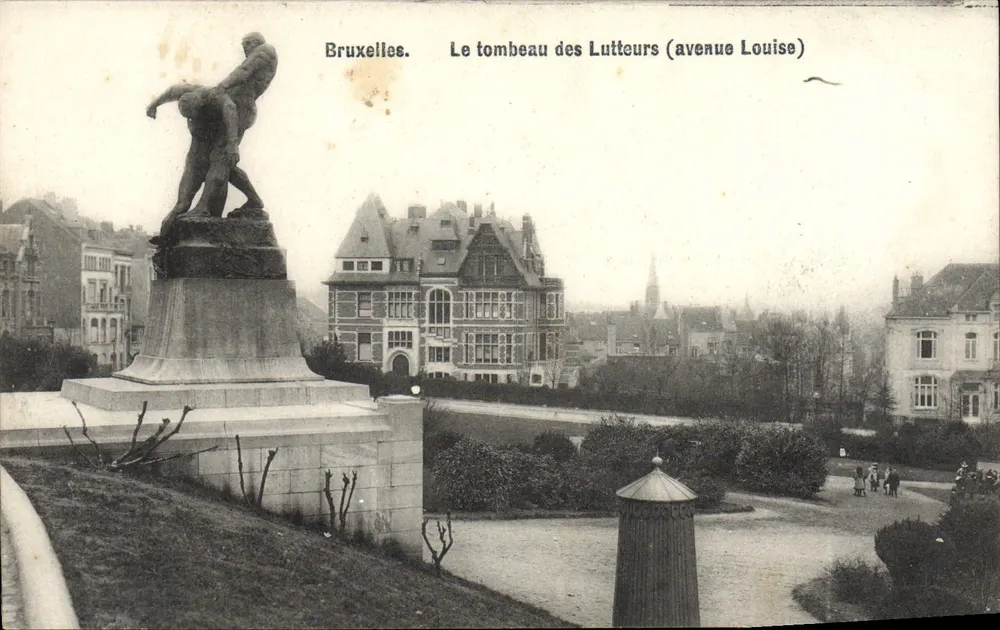 Brüssel. Das Grab der Wrestler (Avenue Louise) - Vorderseite