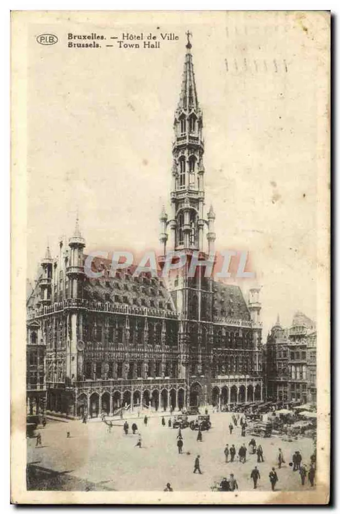 Bruxelas — Hotel de Cidade — P.L.B. - Frente