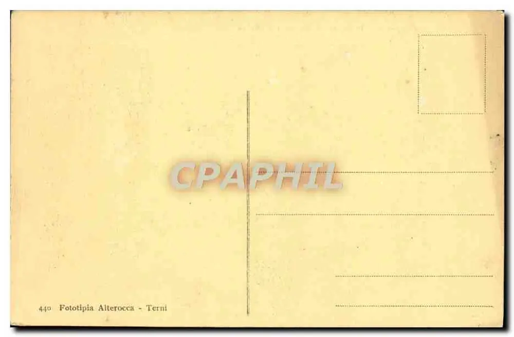 Encontro de Dante e Beatriz — cena histórica — Fototipia Alterocca - Terni, n° 440 - Verso