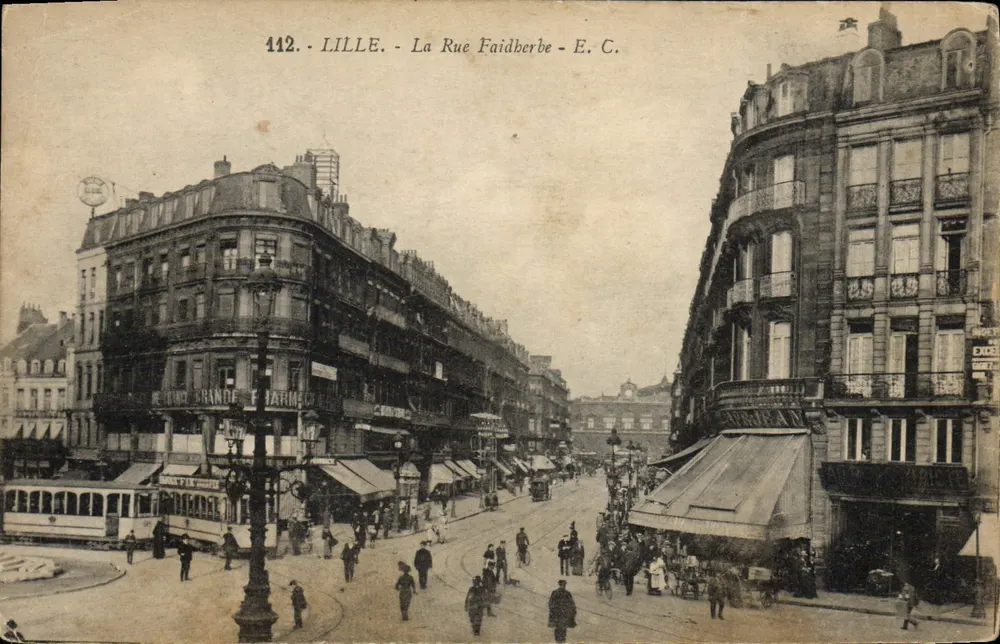 LILLE - A Rue Faidherbe - E.C. n°412 - Frente