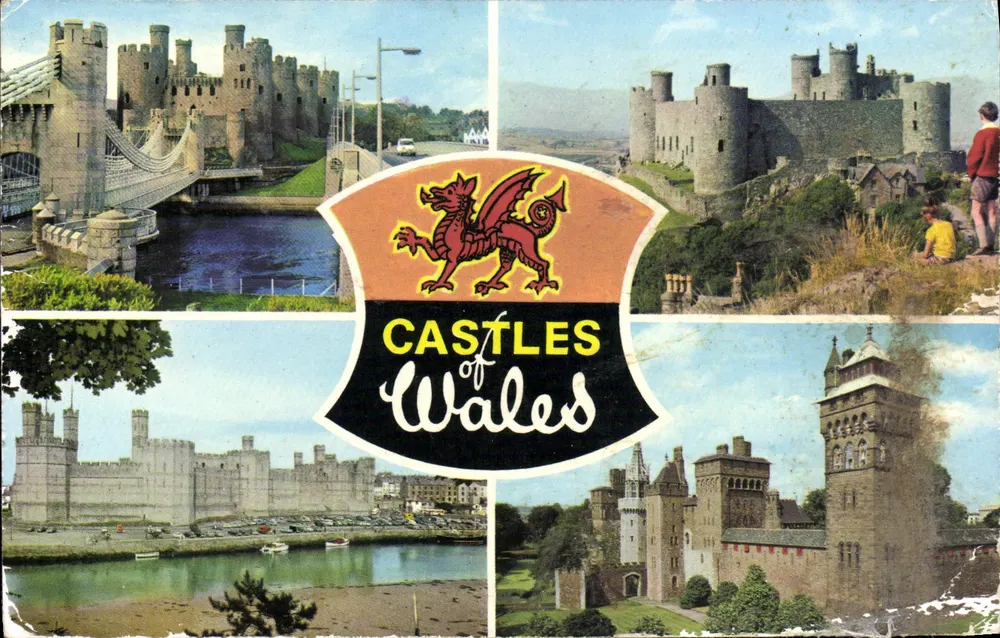 Castelli del Galles — Castello di Conwy, Castello di Caernarfon, Castello di Harlech, Castello di Cardiff — Post Dennis Productions & London - Recto