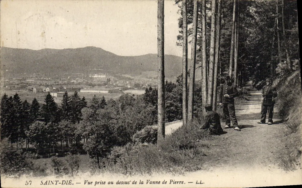 Saint-Dié — Aussicht von oben über die Vanne de Pierre — LL, n°57 - Vorderseite