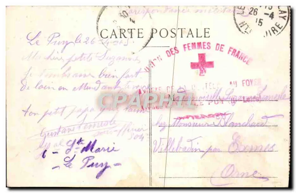 Le Puy — Statue der Notre-Dame de France — Verlag G. Jouvant, n°3 - Rückseite