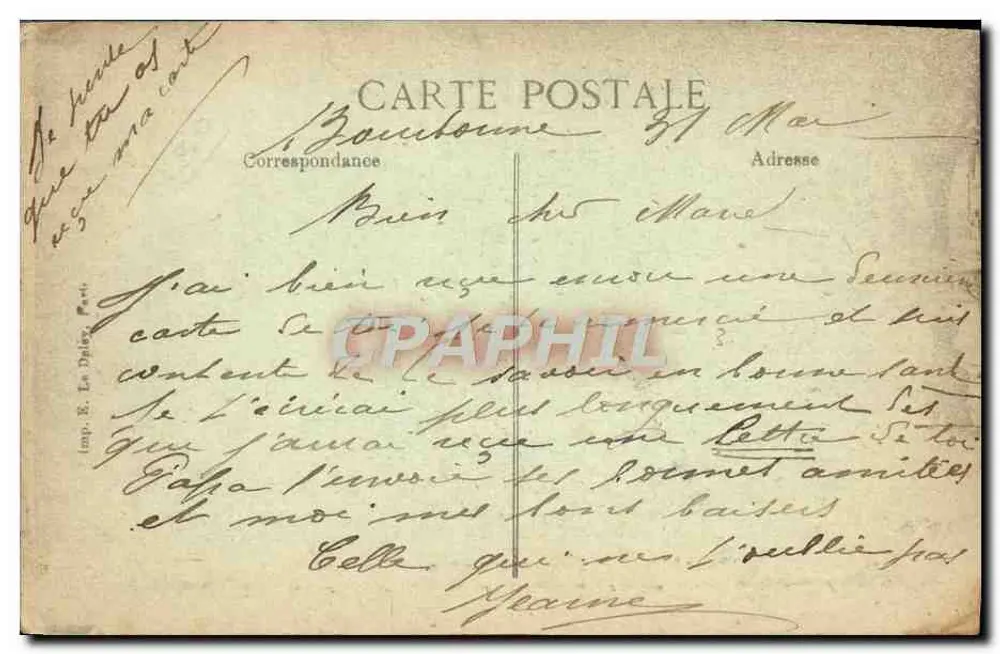 Nîmes — Garten der Fontaine — Römische Bäder — E.P.D. n°23 - Rückseite