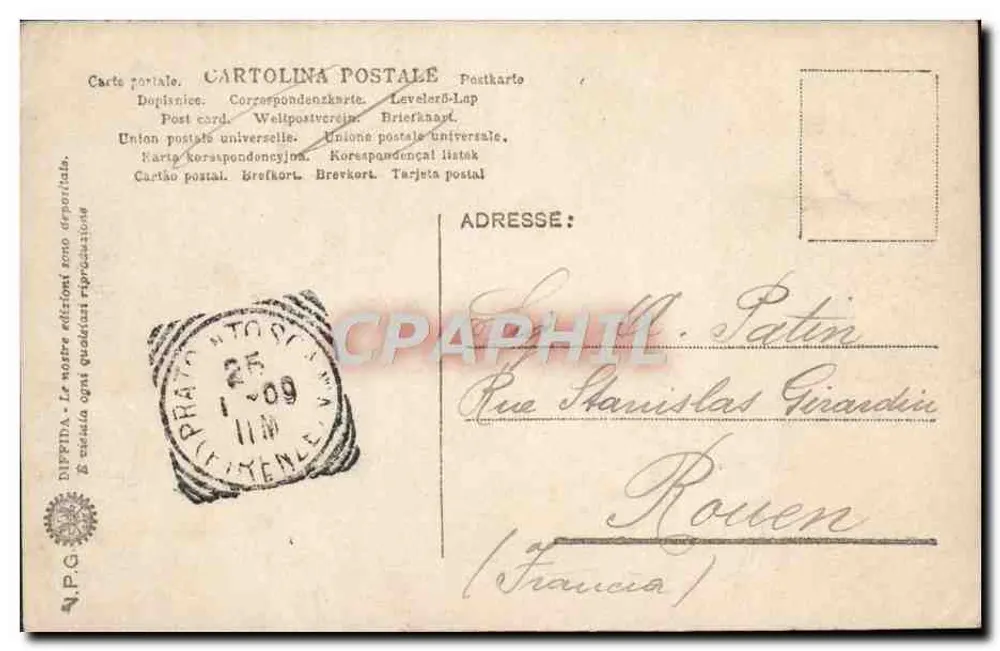 Florença - Facciata del Duomo — DIPPINA, n° 5039 - Verso