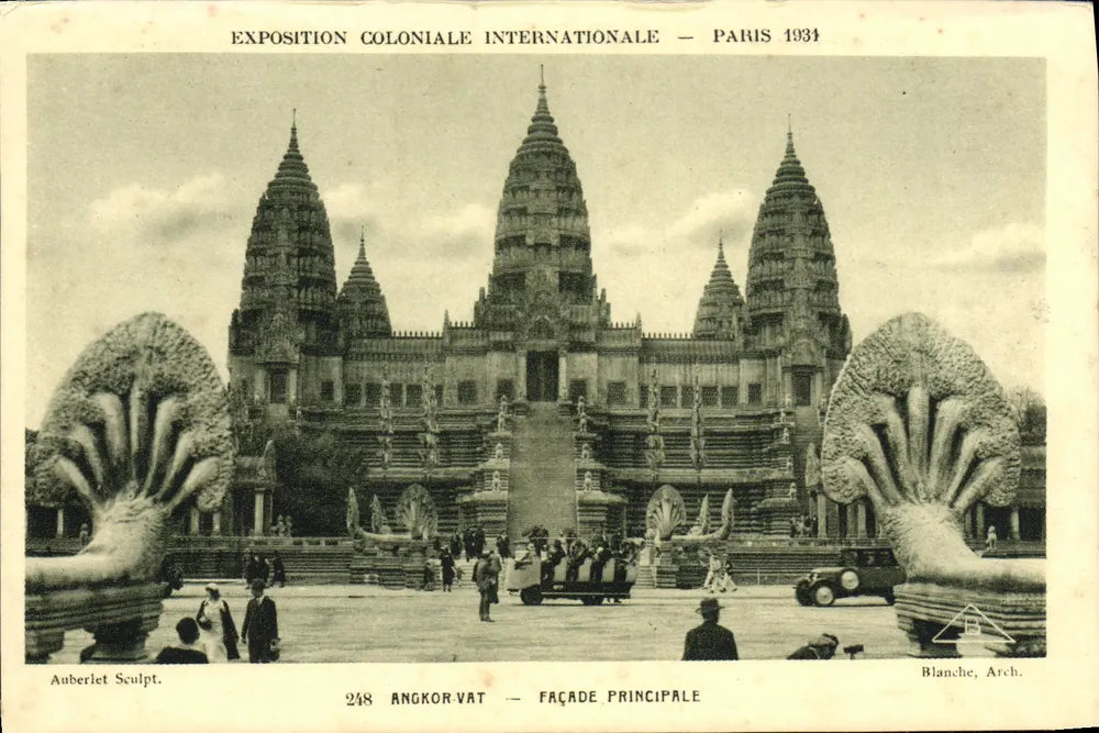 Angkor-Vat — Façade principale — Exposition coloniale internationale — Paris 1934 — éditeur Blanche, Arch. - Vorderseite