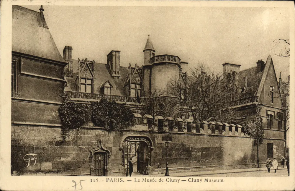 Paris — O Museu de Cluny — Cluny Museum — GUY, n°118 - Frente