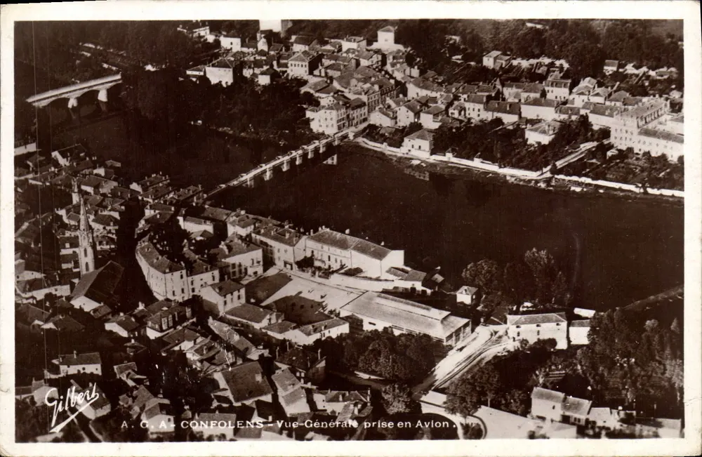 Confolens — Vista General tomada en Avlon — Gilber - Anverso