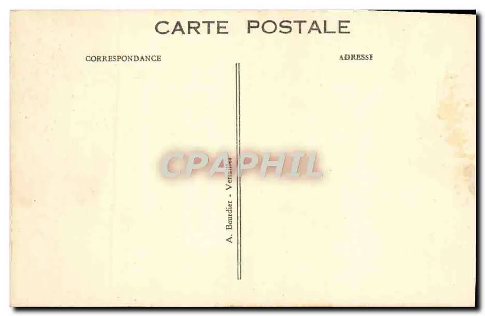 Park von VERSAILLES — Bassin Apollon und Grün Teppich — Verlag nicht sichtbar - Rückseite