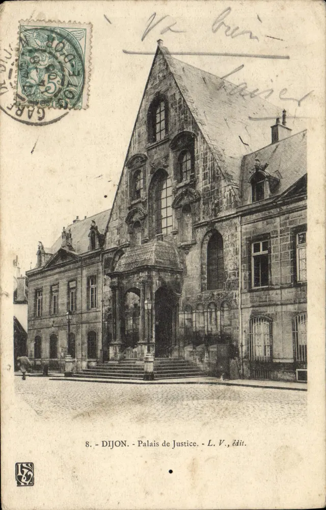 Dijon - Palácio de Justiça — L. V., editor — n°8 - Frente