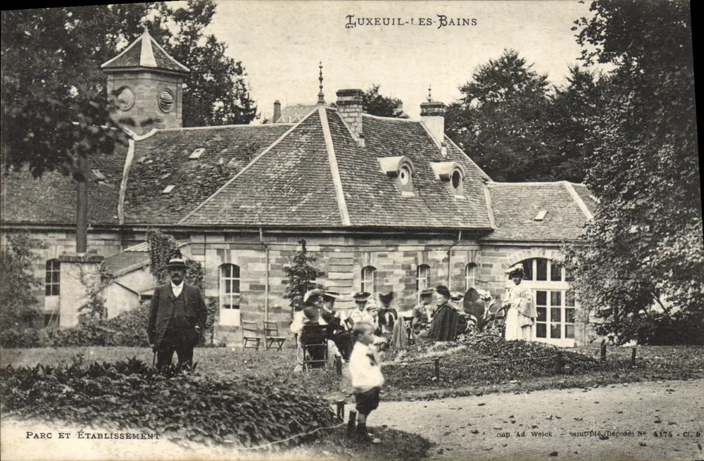 LUXEUIL-LES-BAINS — Parco e Istituzione — Ad. Weick (Deposito) N° 174 - CL. D - Recto