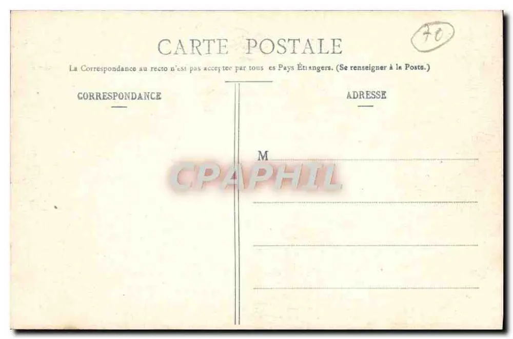 LUXEUIL-LES-BAINS — Parco e Istituzione — Ad. Weick (Deposito) N° 174 - CL. D - Verso