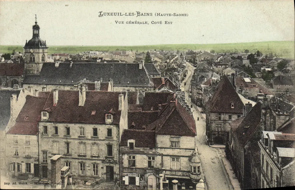 LUXEUIL-LES-BAINS (HAUTE-SAÔNE) — Vista geral, lado leste — Imp. Ad. Welck, n° 4932 - Frente