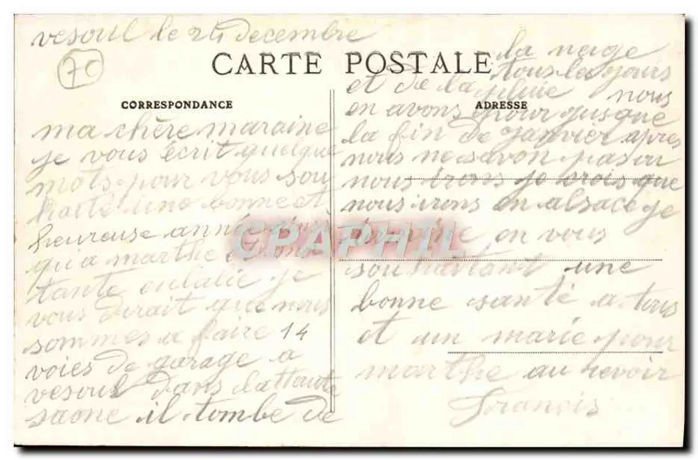 Vesoul — Place de la République — L'Église La Motte - Rückseite