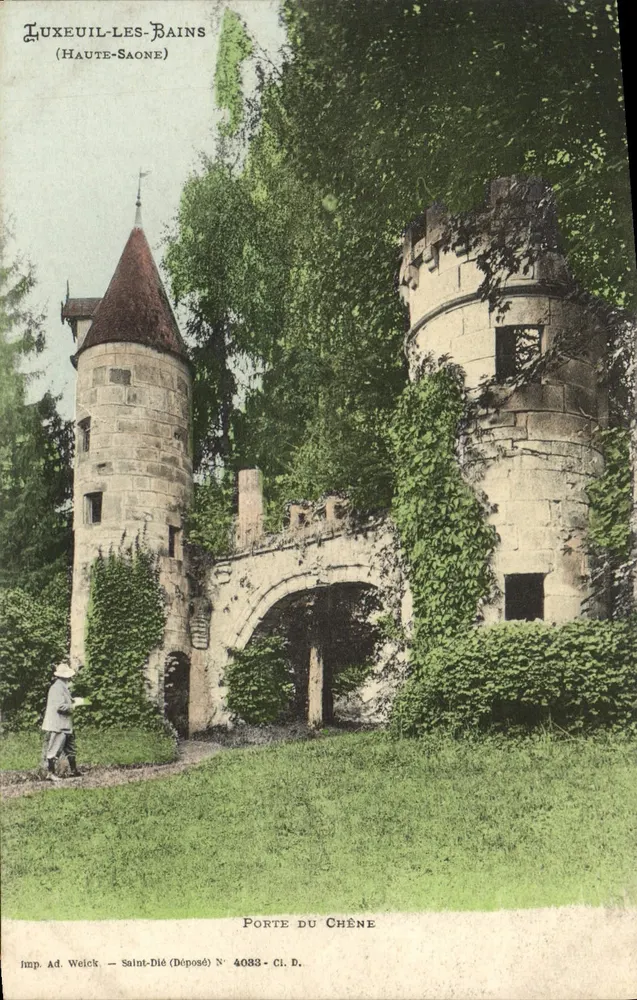 LUXEUIL-LES-BAINS — Puerta del Roble — Imp. Ad. Weick, Saint-Dié, N° 4033 - Anverso