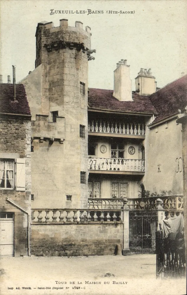LUXEUIL-LES-BAINS (HTE-SAONE) — Turm der Maison du Bailly — Impr. Ad. Weilek, Saint-Dié, Eintragung N° 2748-C - Vorderseite