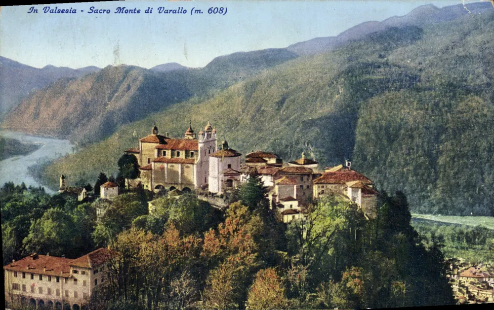 Sacra Monte di Varallo (m. 608) — Valsesia — Editor Zanta, Varallo - Frente