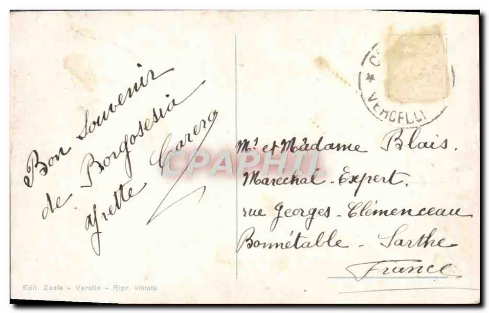 Sacra Monte di Varallo (m. 608) — Valsesia — Editor Zanta, Varallo - Verso