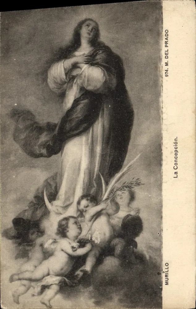 La Concepção — pintura de Murillo — edição do Prado, n° 974 - Frente