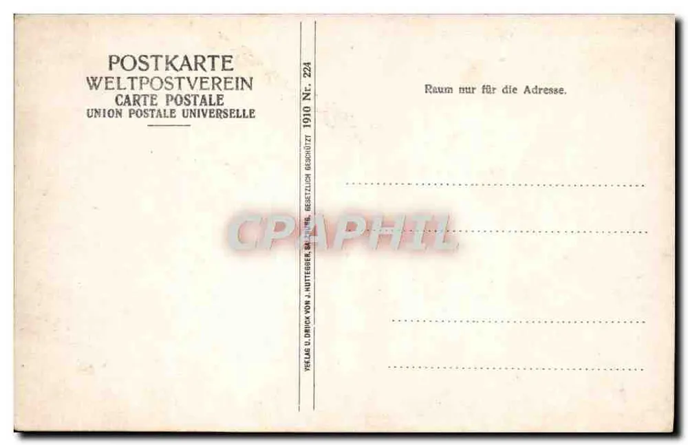 Salzburg von der Humboldt-Terrasse aus — Panoramablick — Verlag J. Inttegber, n° 224 - Rückseite