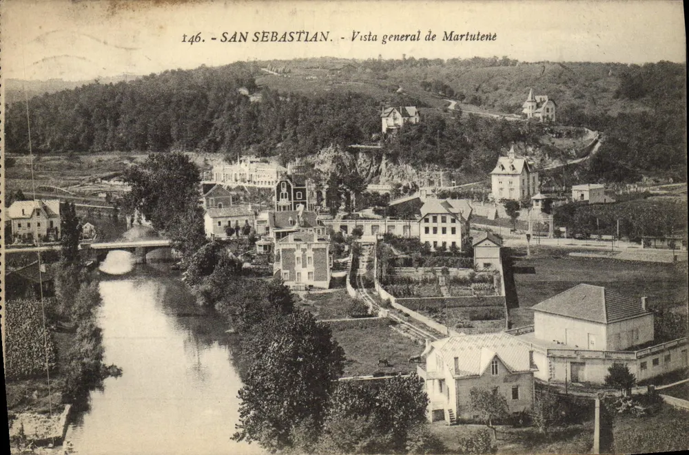 San Sebastián — Vista geral de Martutene — Editor San Sebastián, n° 146 - Frente