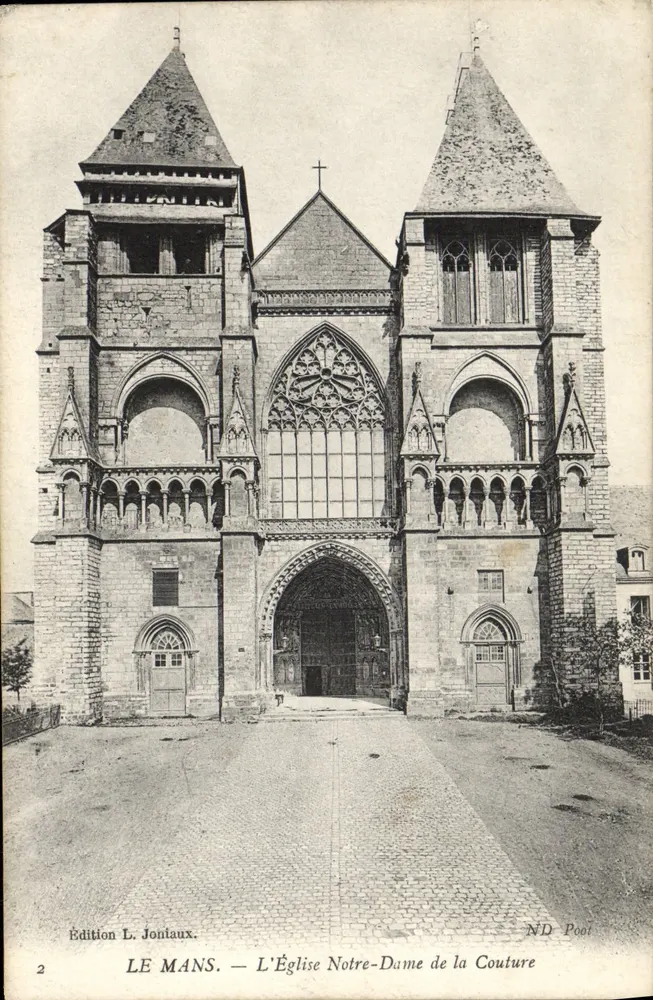 Le Mans — Kirche Notre-Dame de la Couture — Edition L. Joniaux, Nr. 2 - Vorderseite
