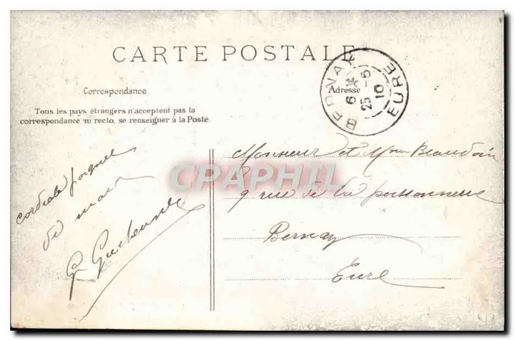 Saint-Cloud — Avenida e Ponte do Diabo — E. L. D. - Verso