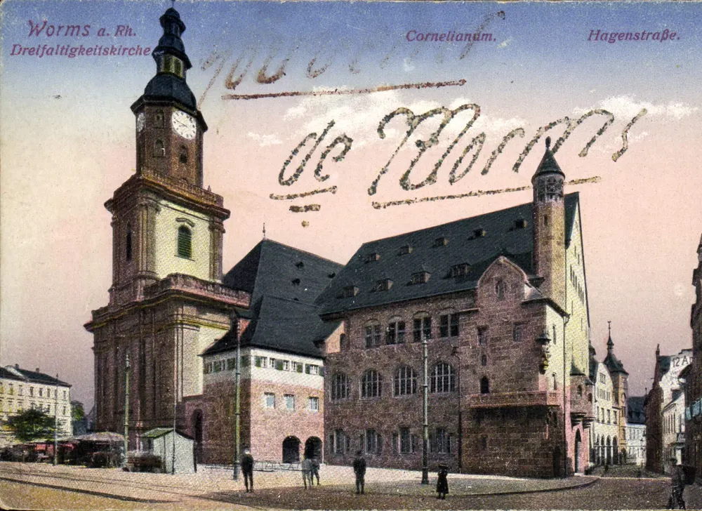 Worms a. Rh. - Dreffaltigkeitskirche e Cornelianum - Renânia-Palatina - Frente