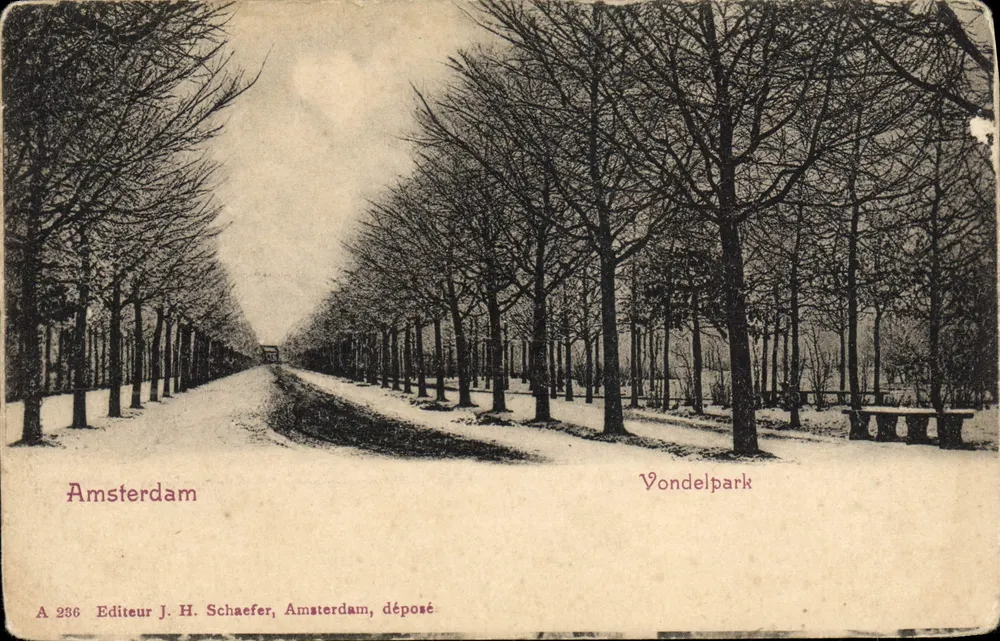Vondelpark — Amsterdam — Editor J. H. Schaefer, Amsterdam, depositado - Frente