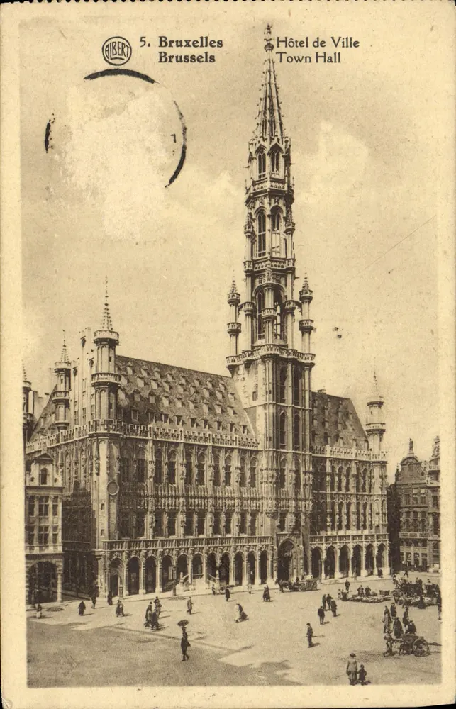 Bruxelas - Hotel de Cidade — editor E. Alibert, n°5 - Frente