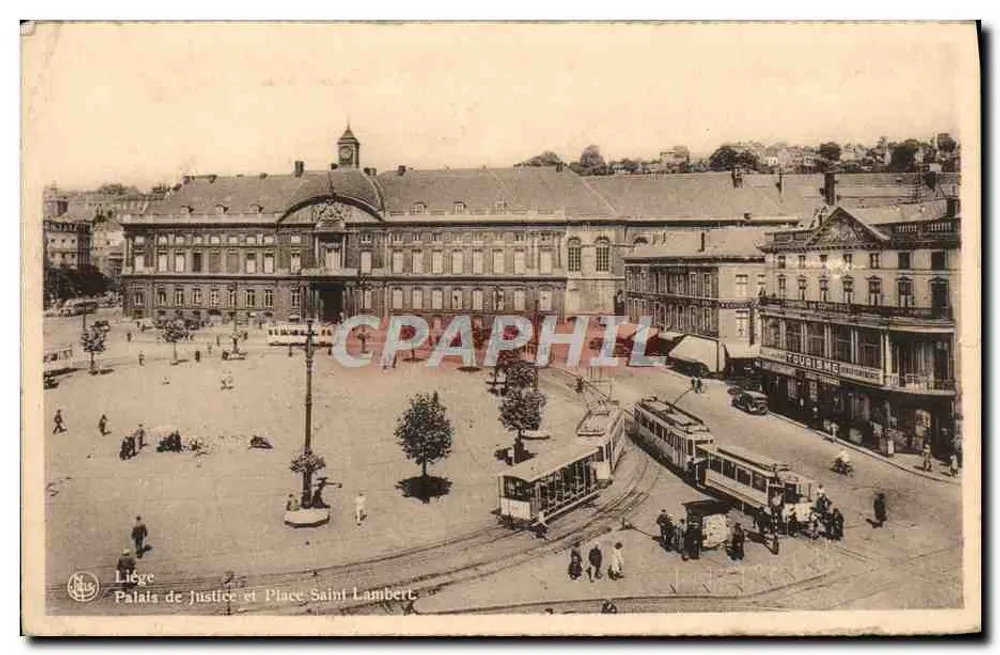 Liège - Palais de Justice et Place Saint Lambert — éditeur 'TOUTS ME' visible en bas à droite - Vorderseite