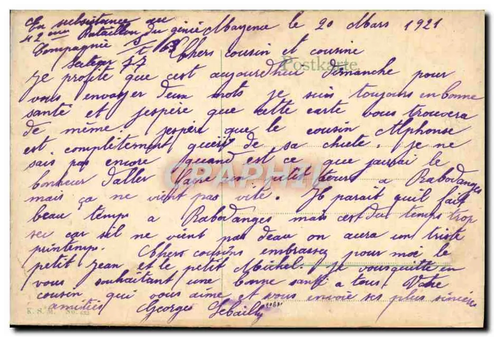 Mainz — Escola Duquesa e Comando Geral de Franz. — editor não visível - Verso