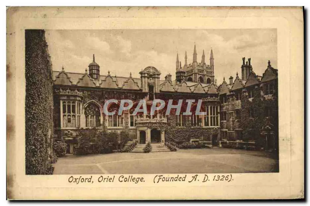 Oxford, Oriel College — (Gesticht A.D. 1326) — Serie Frith - Voorkant