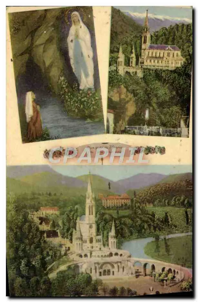 Lourdes — A Basílica e a Aparição — Ed. P. Dacel Lourdes - Frente