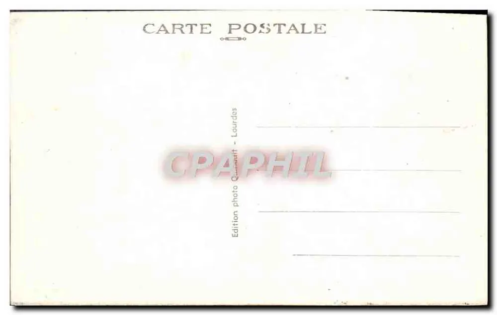 Lourdes — La Basilica e il Gave — Edizione fotografica Quincault - Verso