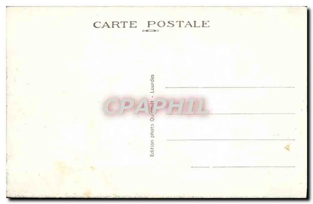 Lourdes — Die Basilika und der Bretonische Calvary — Photo Edition Quimault - Rückseite