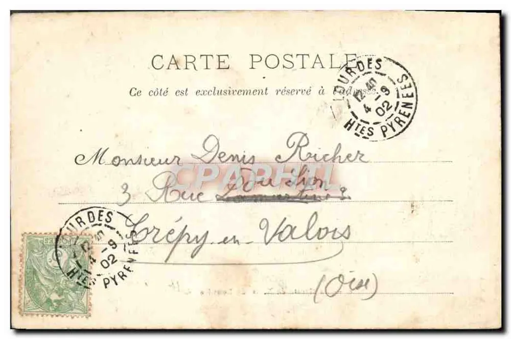 A Gruta de N.-D. de Lourdes — editor L.M.L., n°8 - Verso