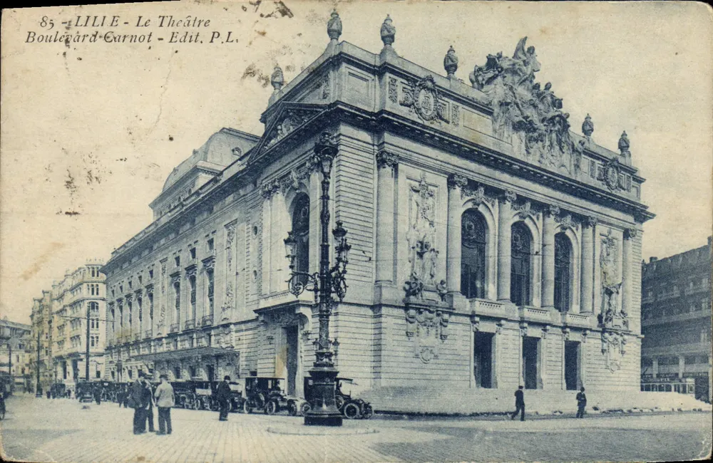 Lille - Het Theater - Boulevard Carnot - Edit. P.L. - Voorkant