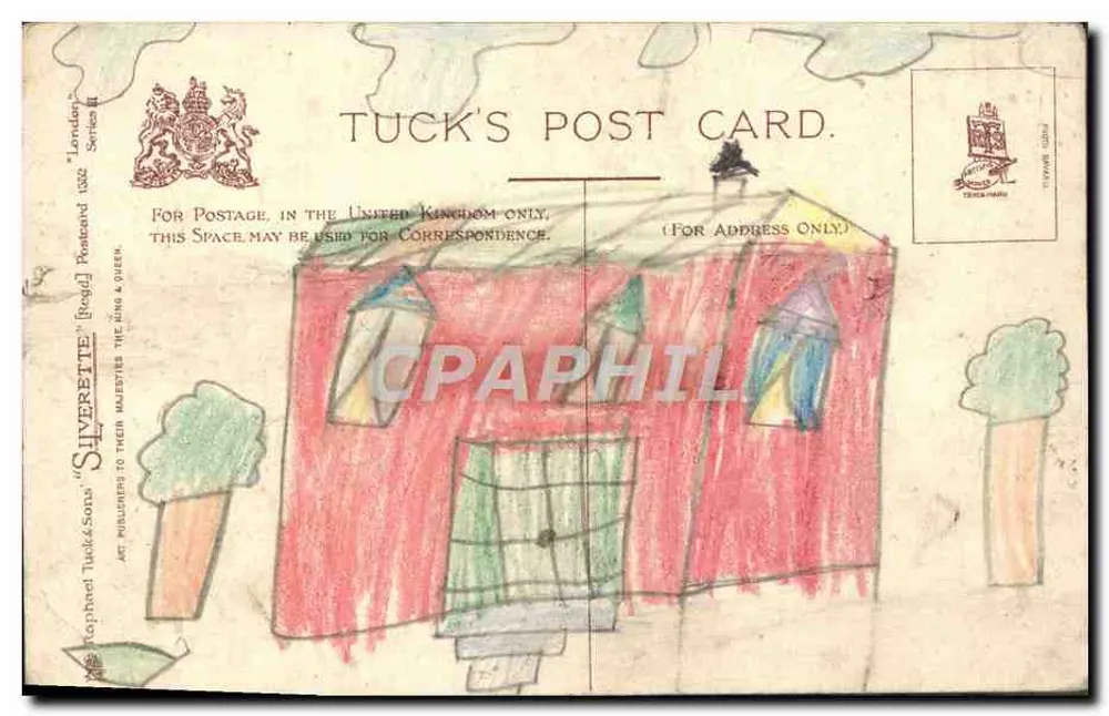 Londres — vue de la cathédrale Saint-Paul et de la gare de Charing Cross — éditeur Tuck & Sons, série III - Verso