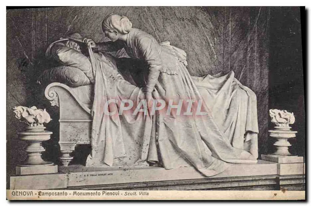 Genova - Camposanto - Monumento Pienovi - Skulpt. Villa - Vorderseite