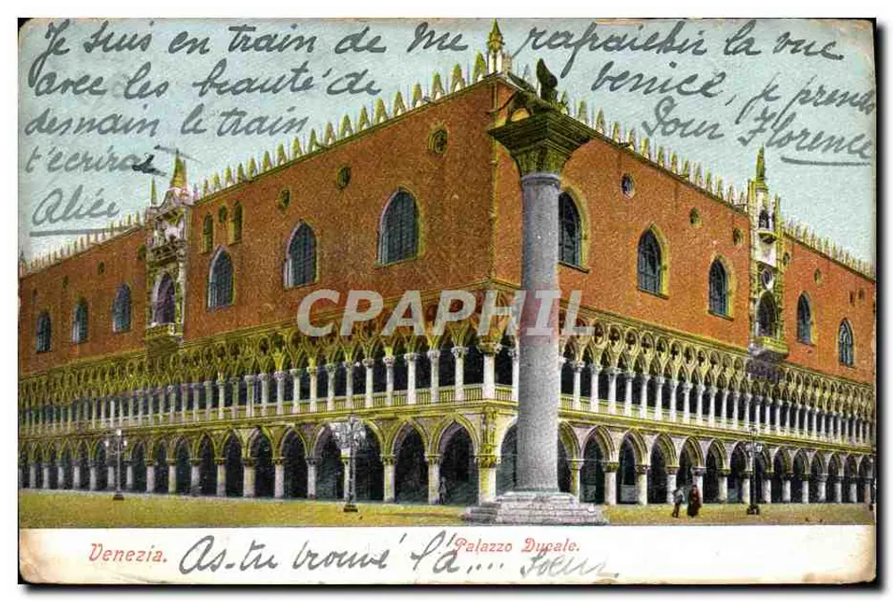 Venezia. Palazzo Ducale — éditeur CARTOLINA POSTALE ITALIANA, n° 7036 - Frente