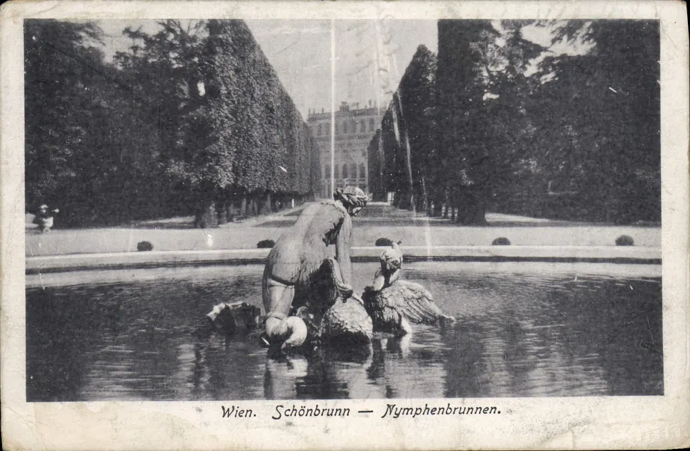 Viena. Schönbrunn — Nymphenbrunnen. — Editor no identificado, número de serie no visible - Anverso