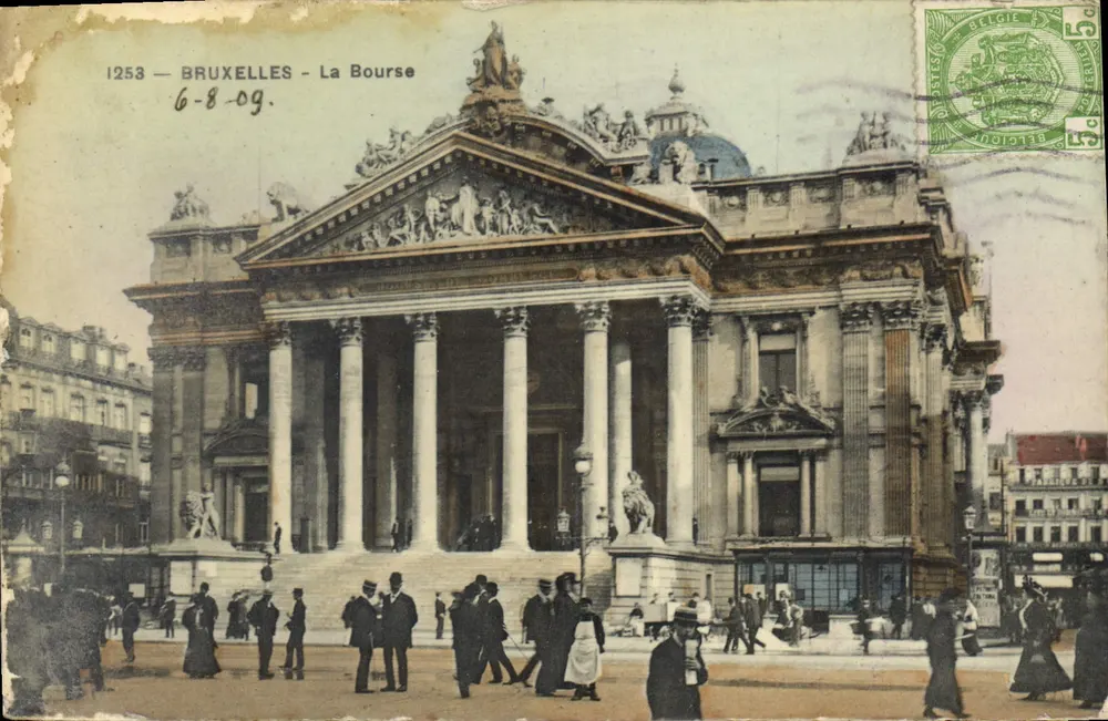 Bruxelas — A Bolsa — Edição do Grande Bazar da Praça Saint-Lambert, n° 1253 - Frente