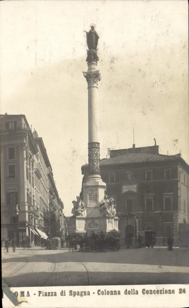 Rome - Piazza di Spagna - Colonna della Concezione 24 - Vorderseite