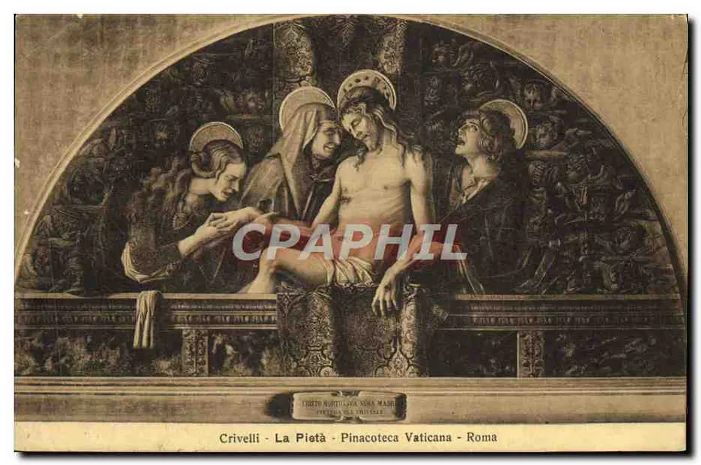 A Pietà - Crivelli - Pinacoteca Vaticana - Roma - Frente