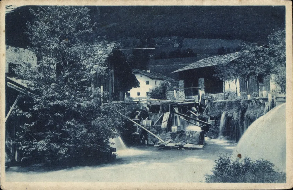 Moinho a água — paisagem alpina — editor A. L. - N. 2248 - Frente