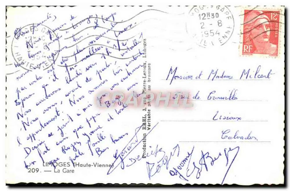 Praça da República — Editor Erel — Série 209 - Verso