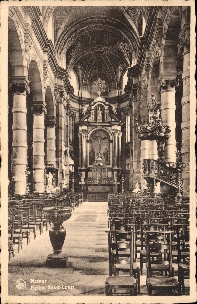 Namur — Kerk van Sint-Loup — Uitgever Erm. Thill, serie n° 48 - Voorkant